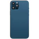 Back Housing W/ Charging Port Flex & Small Parts For iPhone 12 Pro Max (EU / Global Version) (Used OEM) (Pull) (Pacific Blue)