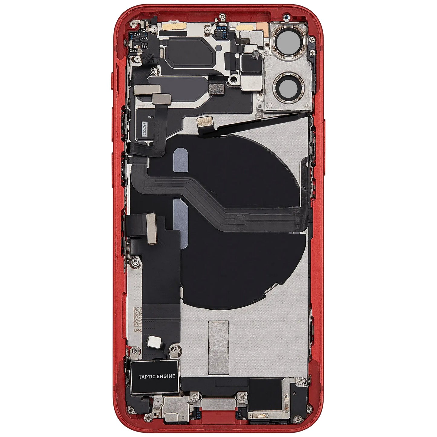 Back Housing W/ Charging Port Flex & Small Parts For iPhone 12 Mini (EU / Global Version) (Pull) (Red)