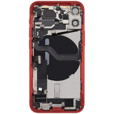 Back Housing W/ Charging Port Flex & Small Parts For iPhone 12 Mini (EU / Global Version) (Pull) (Red)