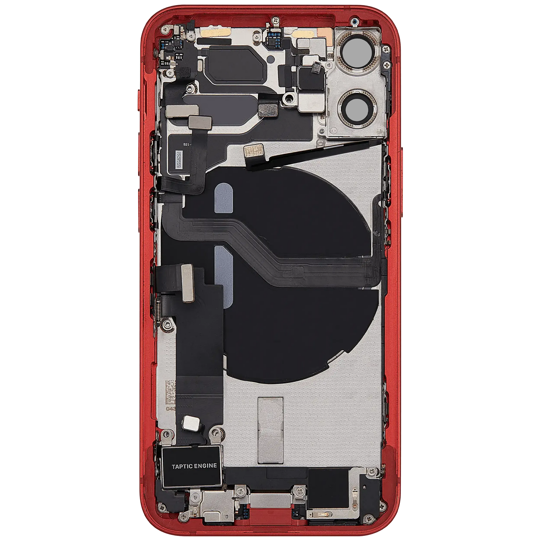 Back Housing W/ Charging Port Flex & Small Parts For iPhone 12 Mini (EU / Global Version) (Pull) (Red)