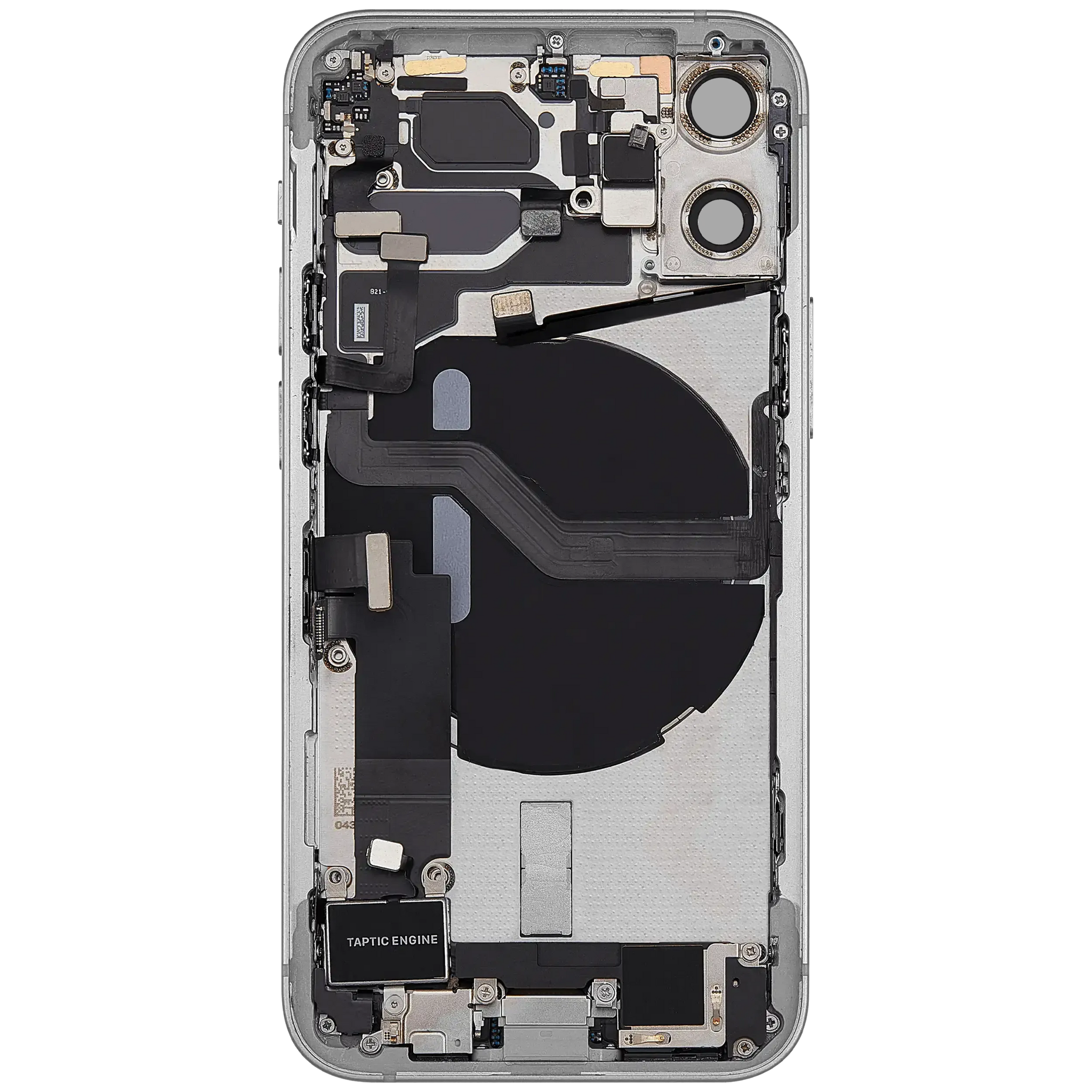 Back Housing W/ Charging Port Flex & Small Parts For iPhone 12 Mini (EU / Global Version) (Pull) (White)