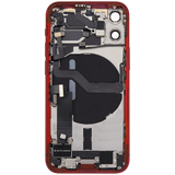 Back Housing W/ Charging Port Flex & Small Parts For iPhone 12 Mini (US Version) (Pull) (Red)