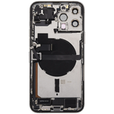 Back Housing W/ Charging Port Flex & Small Parts For iPhone 13 Pro Max (EU / Global Version) (Pull) (Silver)