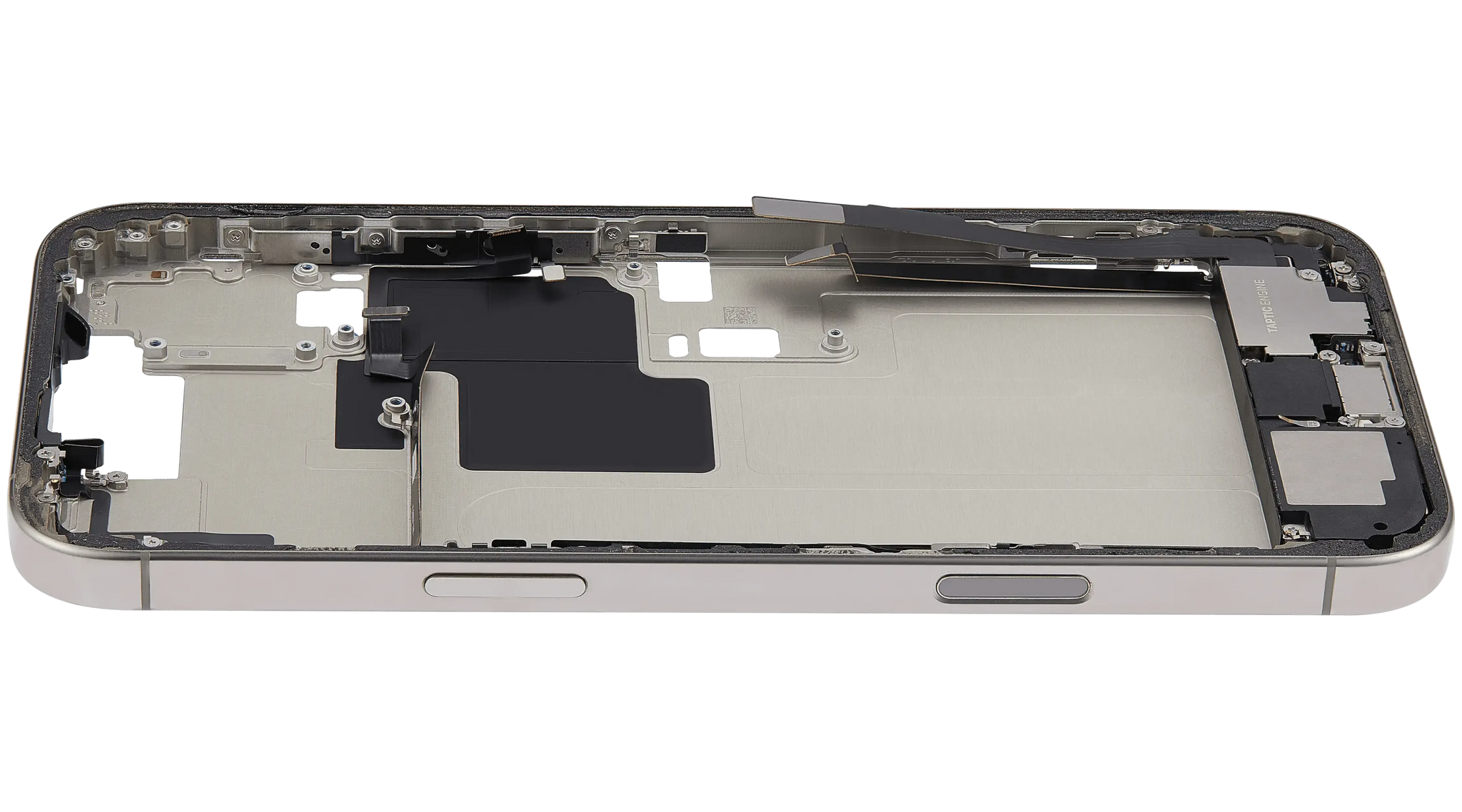 Mid-Frame Housing W/ Charging Port Flex & Small Parts For iPhone 16 Pro Max (US Version) (Pull) (Natural Titanium)