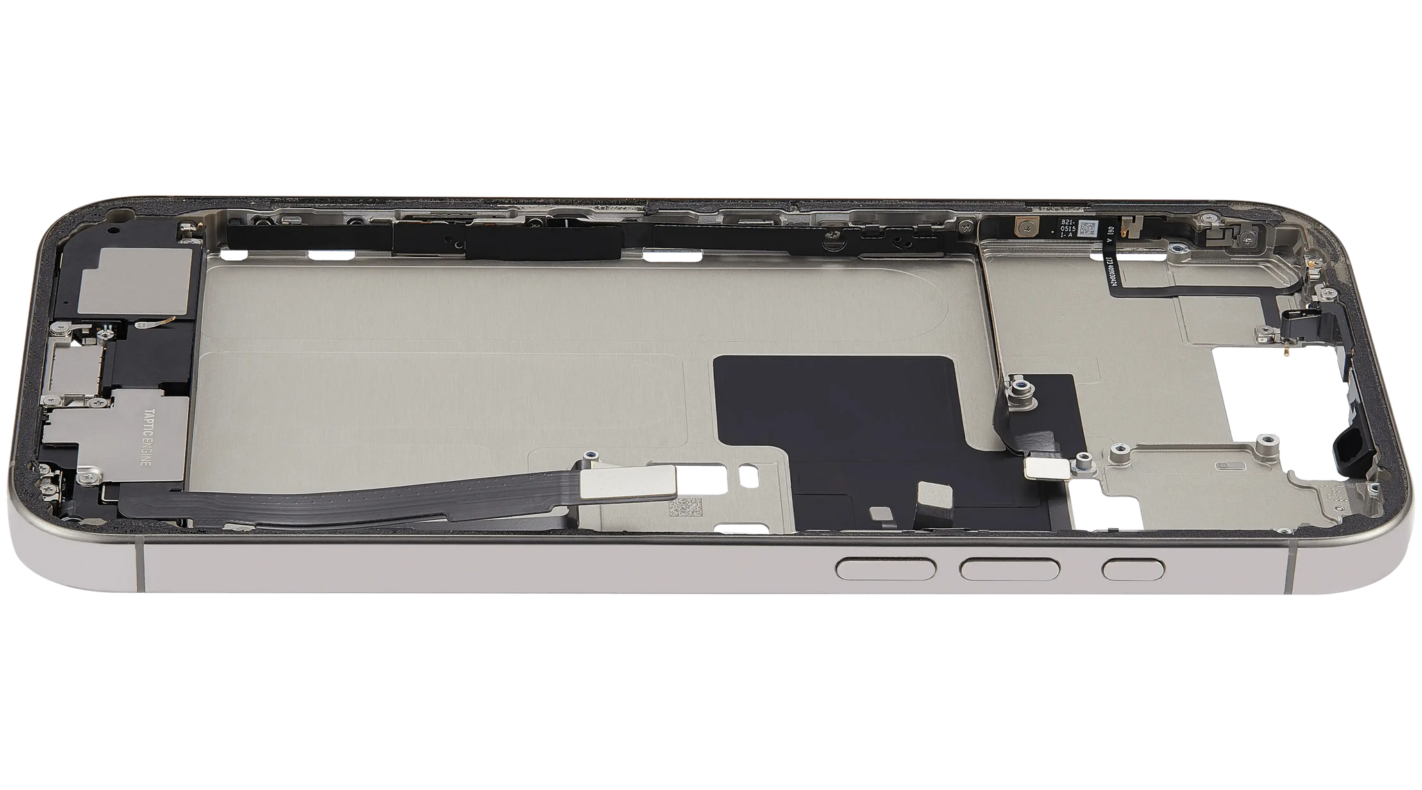 Mid-Frame Housing W/ Charging Port Flex & Small Parts For iPhone 16 Pro Max (US Version) (Pull) (Natural Titanium)