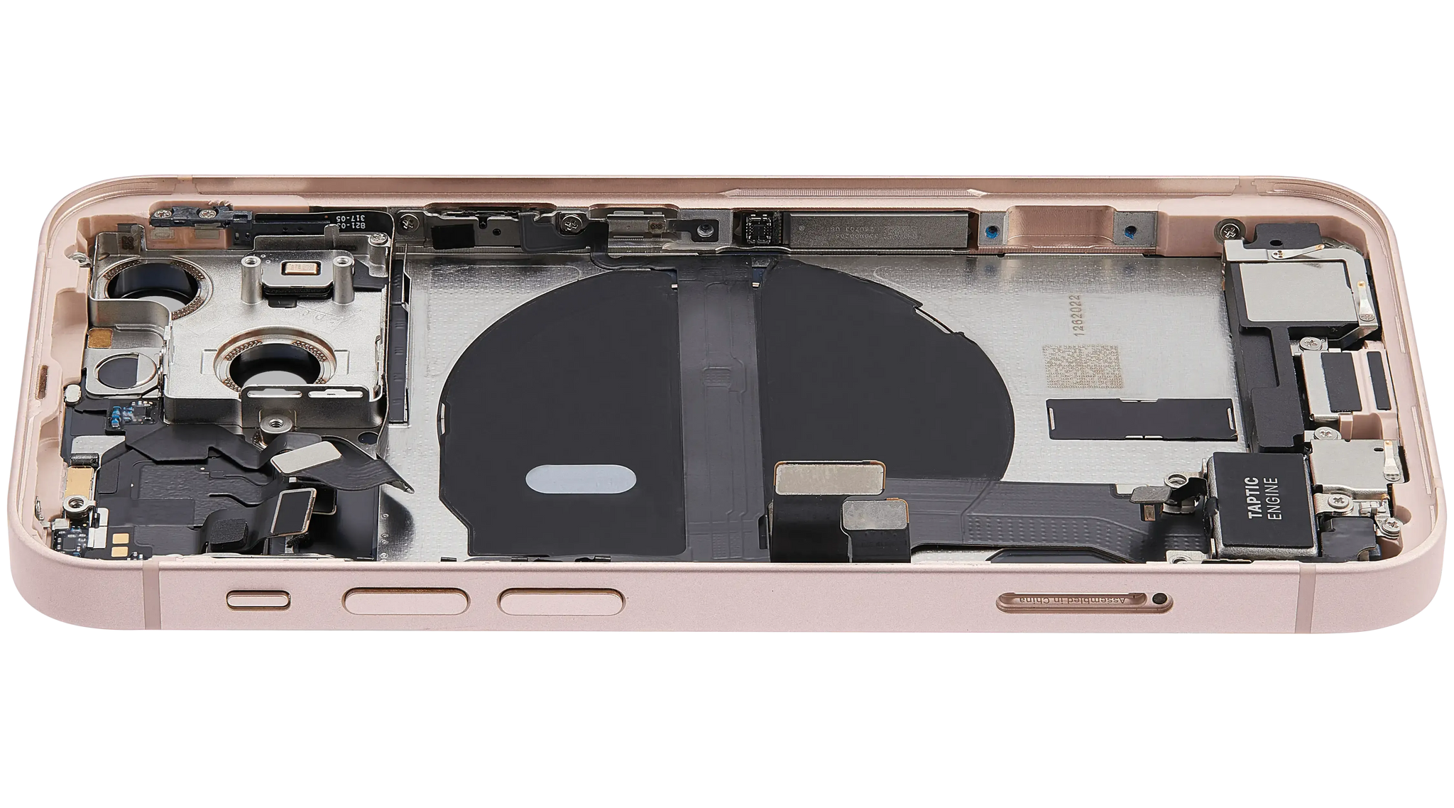 Back Housing W/ Charging Port Flex & Small Parts For iPhone 13 Mini (US Version) (Used OEM) (Pull) (Pink)