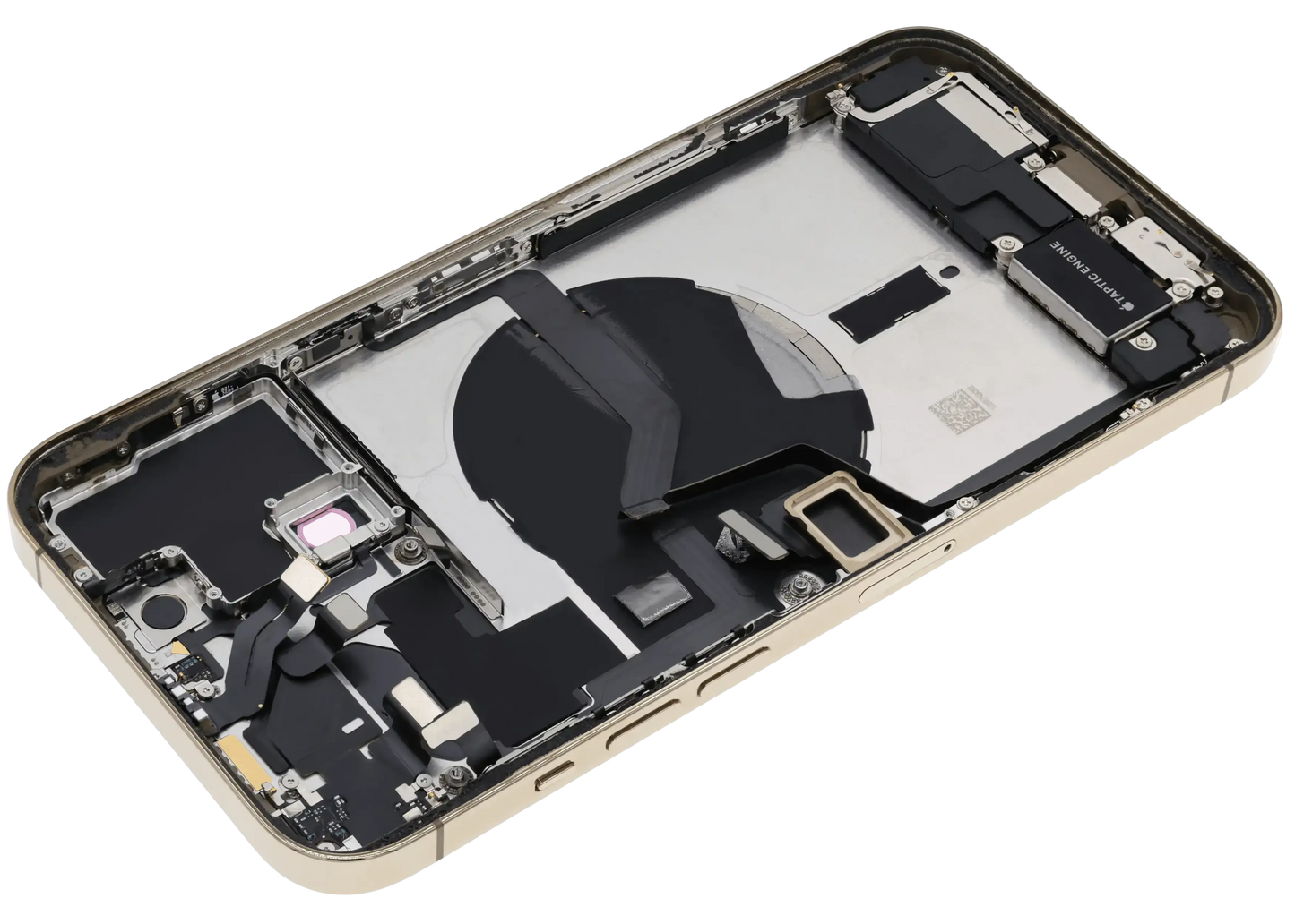 Back Housing W/ Charging Port Flex & Small Parts For iPhone 12 Pro Max (US Version) (Used OEM) (Pull) (Gold)