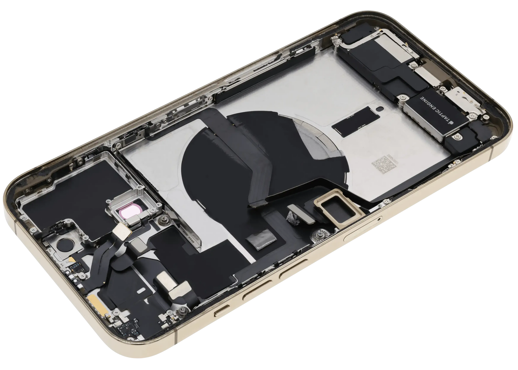 Back Housing W/ Charging Port Flex & Small Parts For iPhone 12 Pro Max (US Version) (Used OEM) (Pull) (Gold)