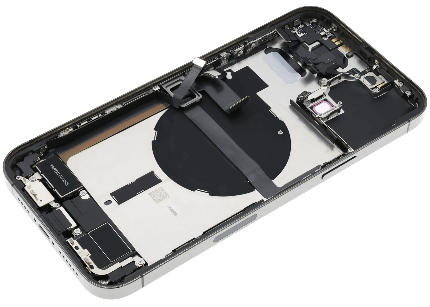 Back Housing W/ Charging Port Flex & Small Parts For iPhone 13 Pro Max (US Version) (Used OEM) (Pull) (Graphite)