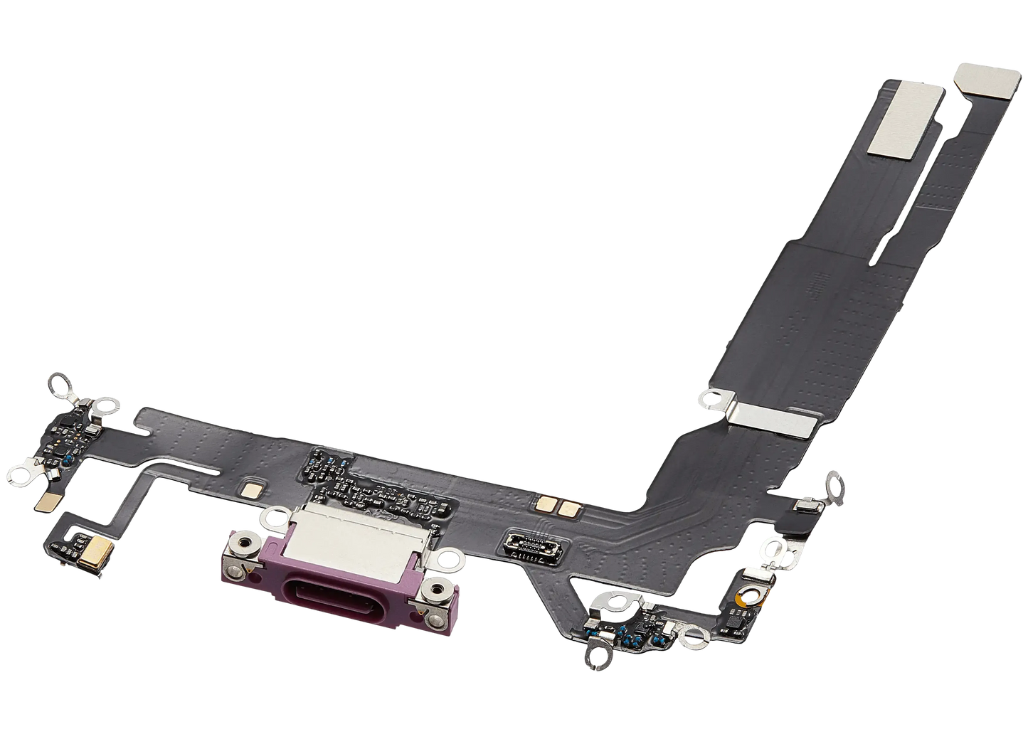 Charging Port Flex Cable For iPhone 16 (Pull) (Pink)