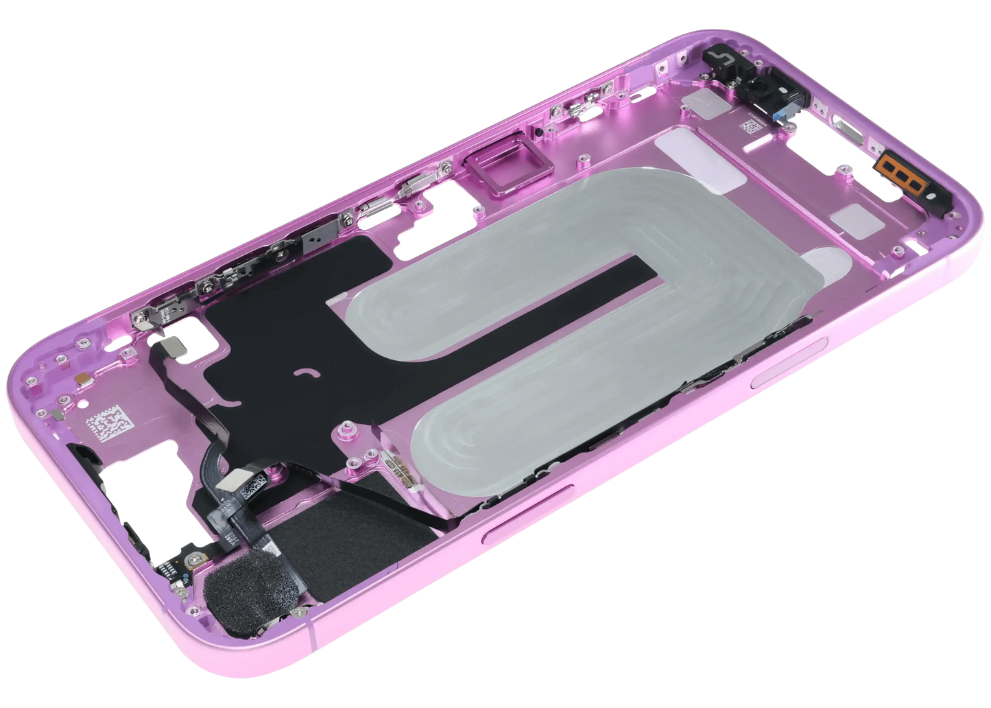 Mid-Frame Housing W/ Small Parts For iPhone 16 Plus (EU / Global Version) (Pull) (Pink)
