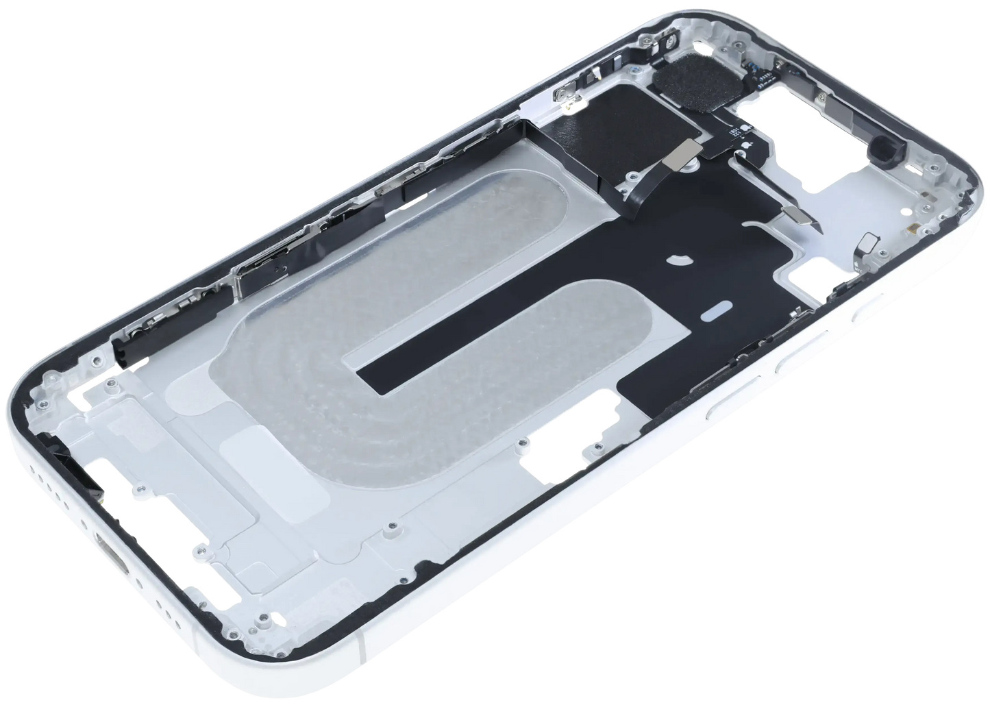Mid-Frame Housing W/ Small Parts For iPhone 16 (US Version) (Pull) (White)