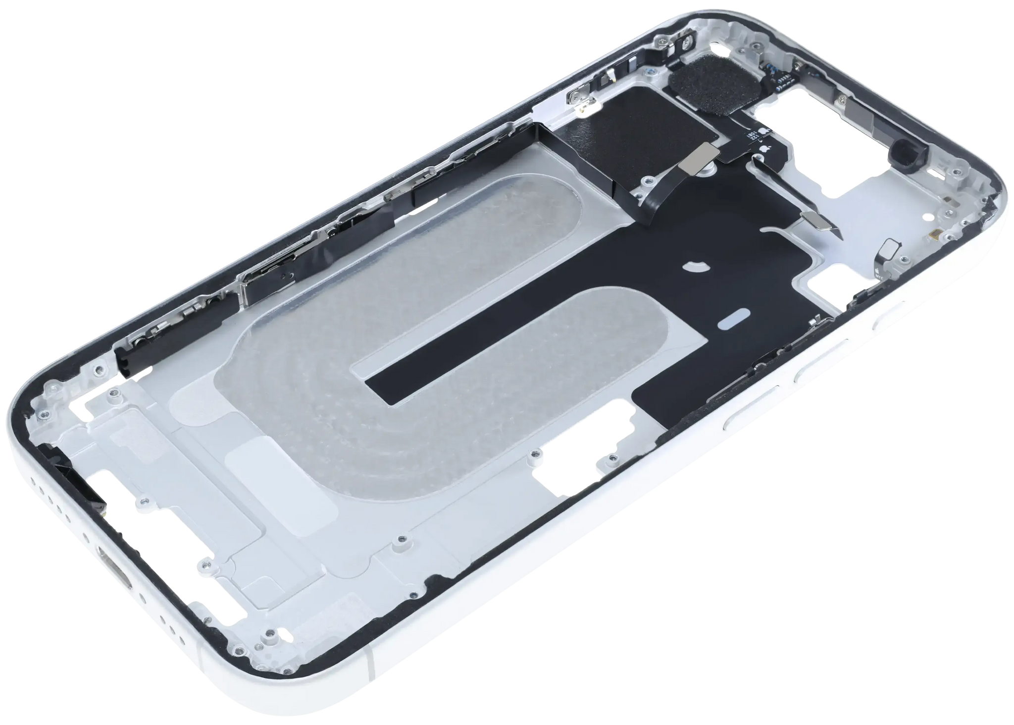 Mid-Frame Housing W/ Small Parts For iPhone 16 (US Version) (Pull) (White)