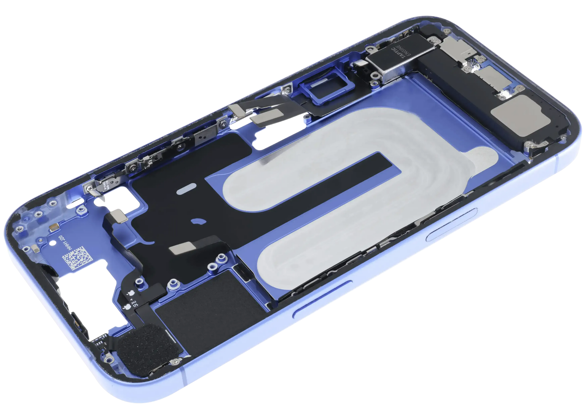 Mid-Frame Housing W/ Charging Port Flex & Small Parts For iPhone 16 (EU / Global Version) (Pull) (Ultramarine)