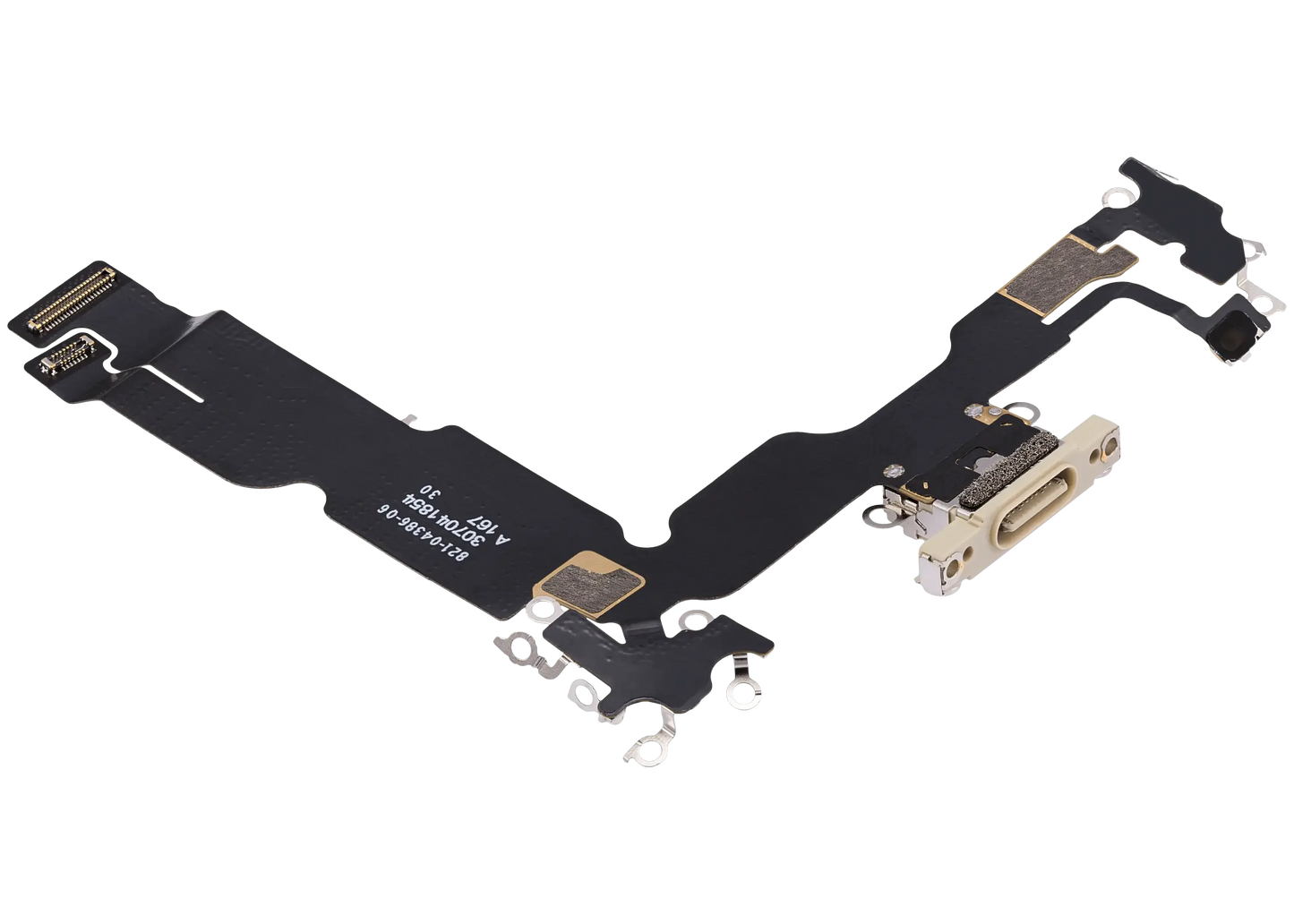 Charging Port Flex Cable For iPhone 15 Plus (Pull) (Yellow)