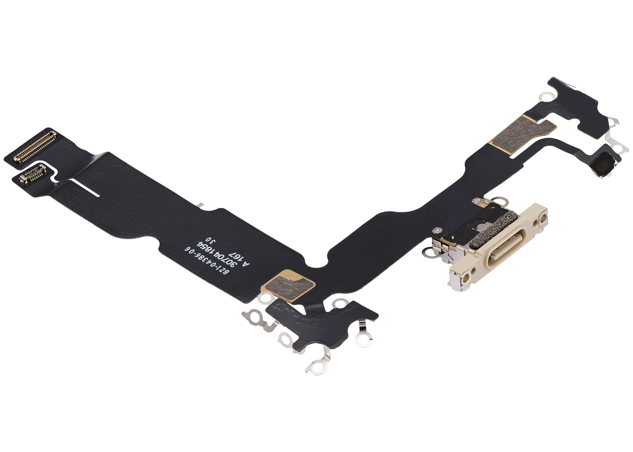 Charging Port Flex Cable For iPhone 15 Plus (Pull) (Yellow)