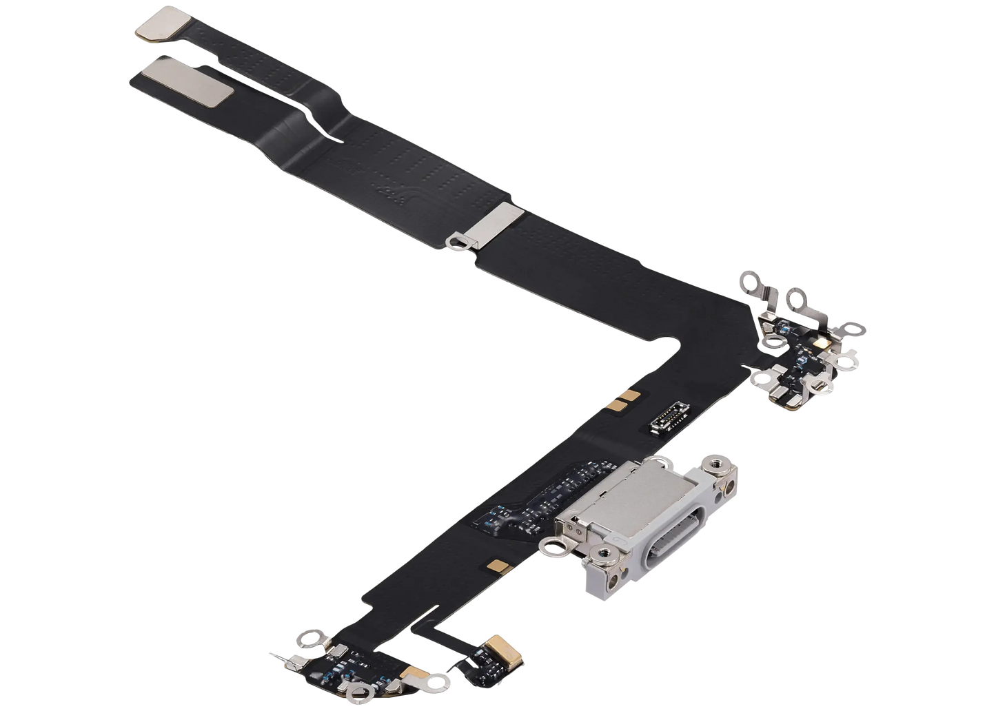 Charging Port Flex Cable For iPhone 16 Plus (Pull) (White)