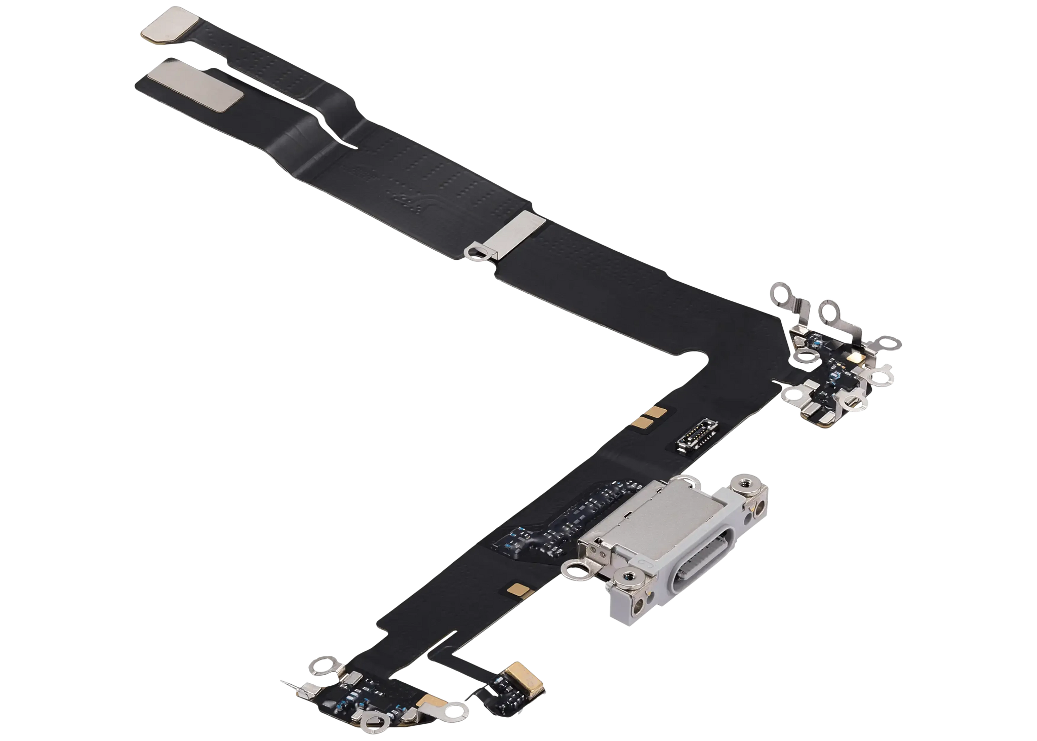 Charging Port Flex Cable For iPhone 16 Plus (Pull) (White)