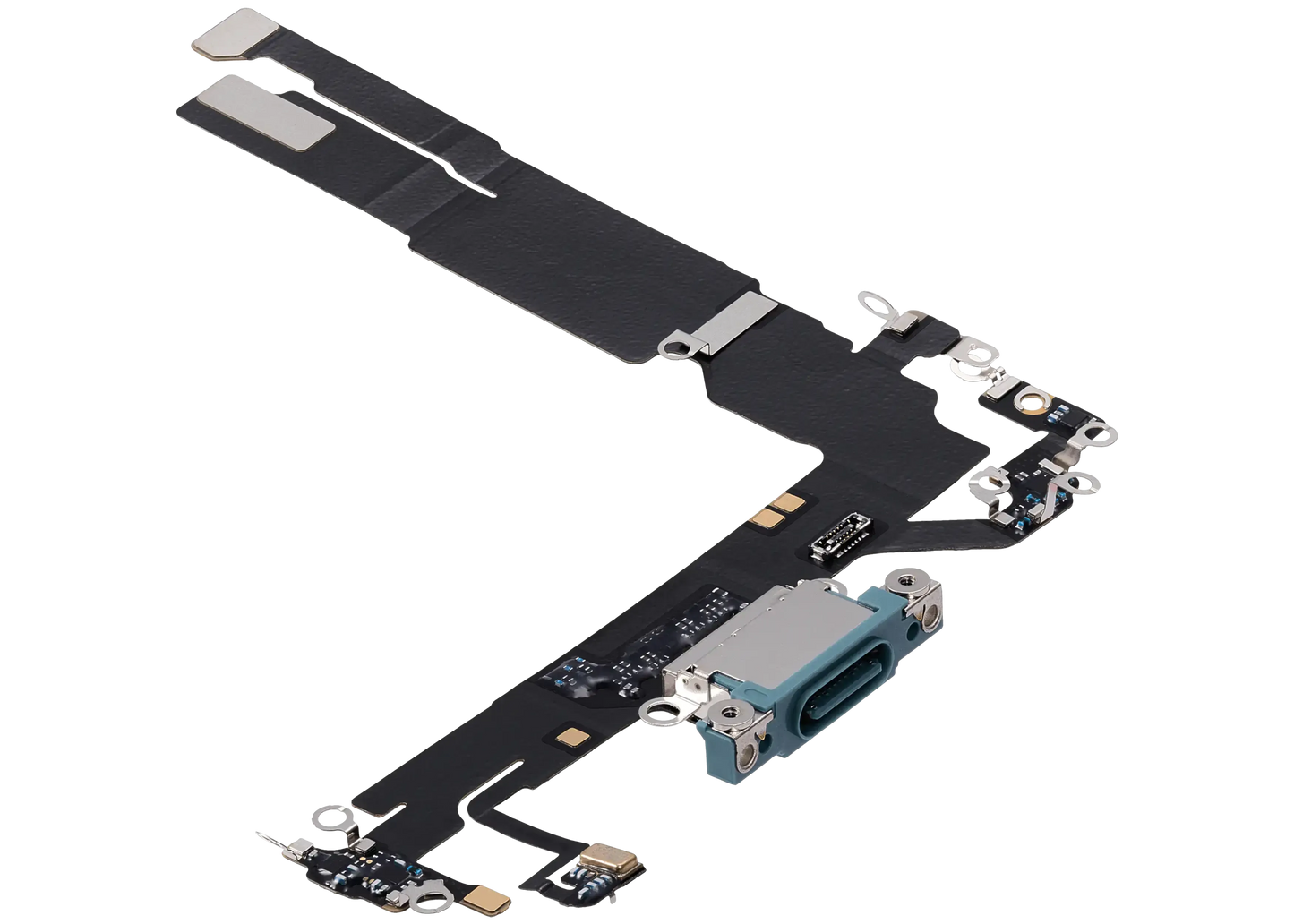 Charging Port Flex Cable For iPhone 16 (Pull) (Ultramarine)