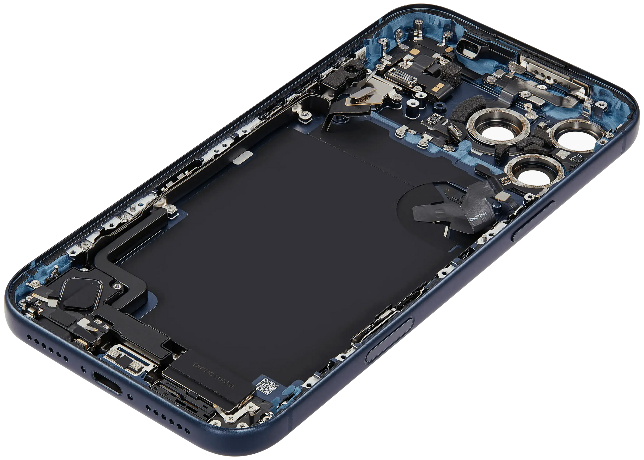 Back Housing W/ Charging Port Flex & Small Parts For iPhone 17 Pro Max (US Version) (Pull) (Deep Blue)