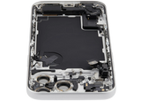 Back Housing W/ Charging Port Flex & Small Parts For iPhone 17 Pro Max (EU / Global Version) (Pull) (Silver)