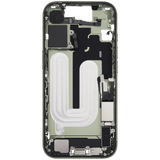 Mid-Frame Housing W/ Charging Port Flex & Small Parts For iPhone 17 (US Version) (Pull) (Sage)