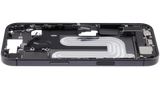 Mid-Frame Housing W/ Charging Port Flex & Small Parts For iPhone 17 (US Version) (Pull) (Black)