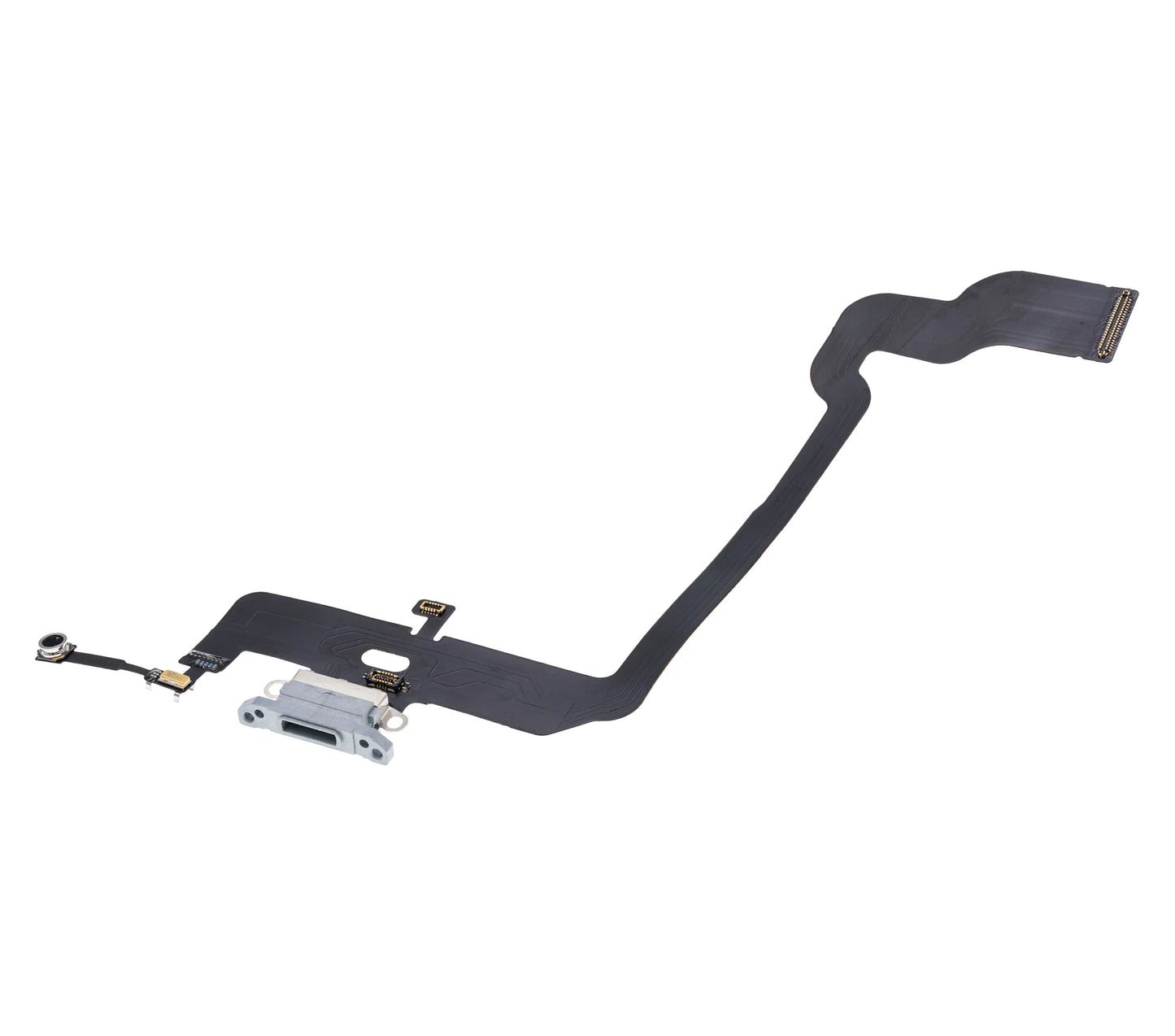 Charging Port Flex Cable For iPhone XS (Pull) (Silver)