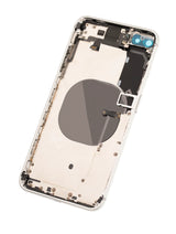 Back Housing W/ Small Components Pre-Installed For iPhone 8 Plus (Used OEM) (Pull) (Silver)