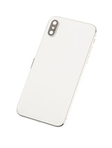 Back Housing W/ Small Components Pre-Installed For iPhone XS (Used OEM) (Pull) (Silver)
