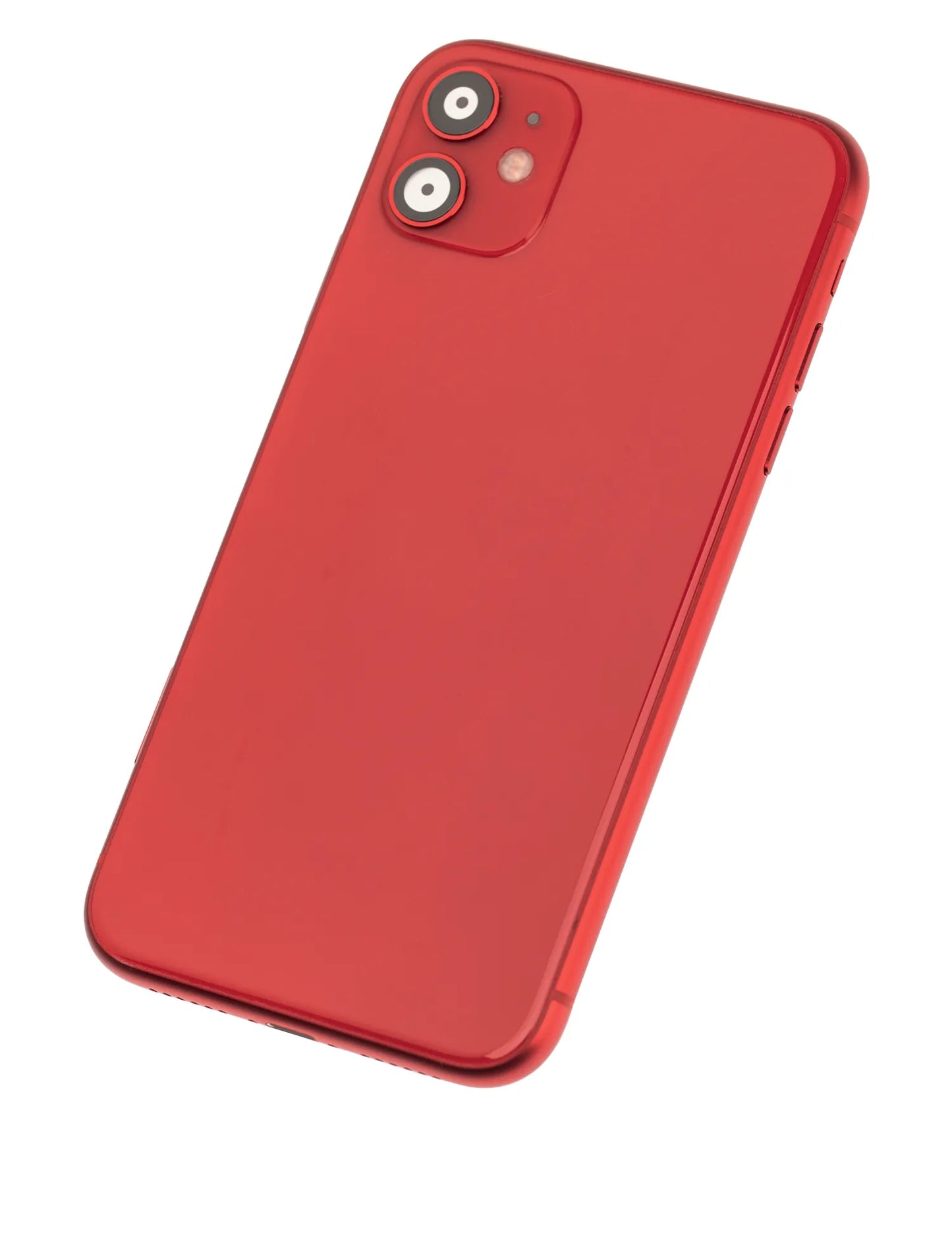 Back Housing W/ Small Components Pre-Installed For iPhone 11 (Used OEM) (Pull) (Red)