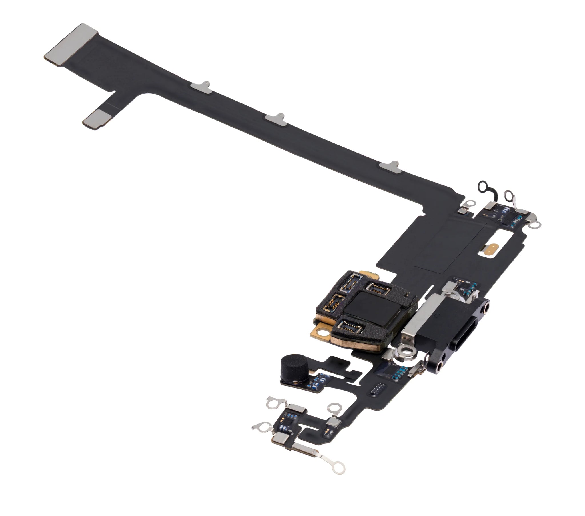 Charging Port Flex Cable With Board For iPhone 11 Pro Max (Used OEM) (Pull) (Space Gray)