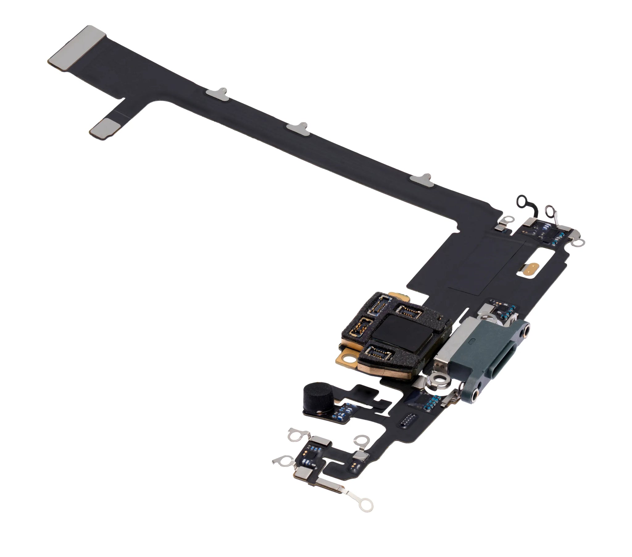 Charging Port Flex Cable With Board For iPhone 11 Pro Max (Used OEM) (Pull) (Midnight Green)
