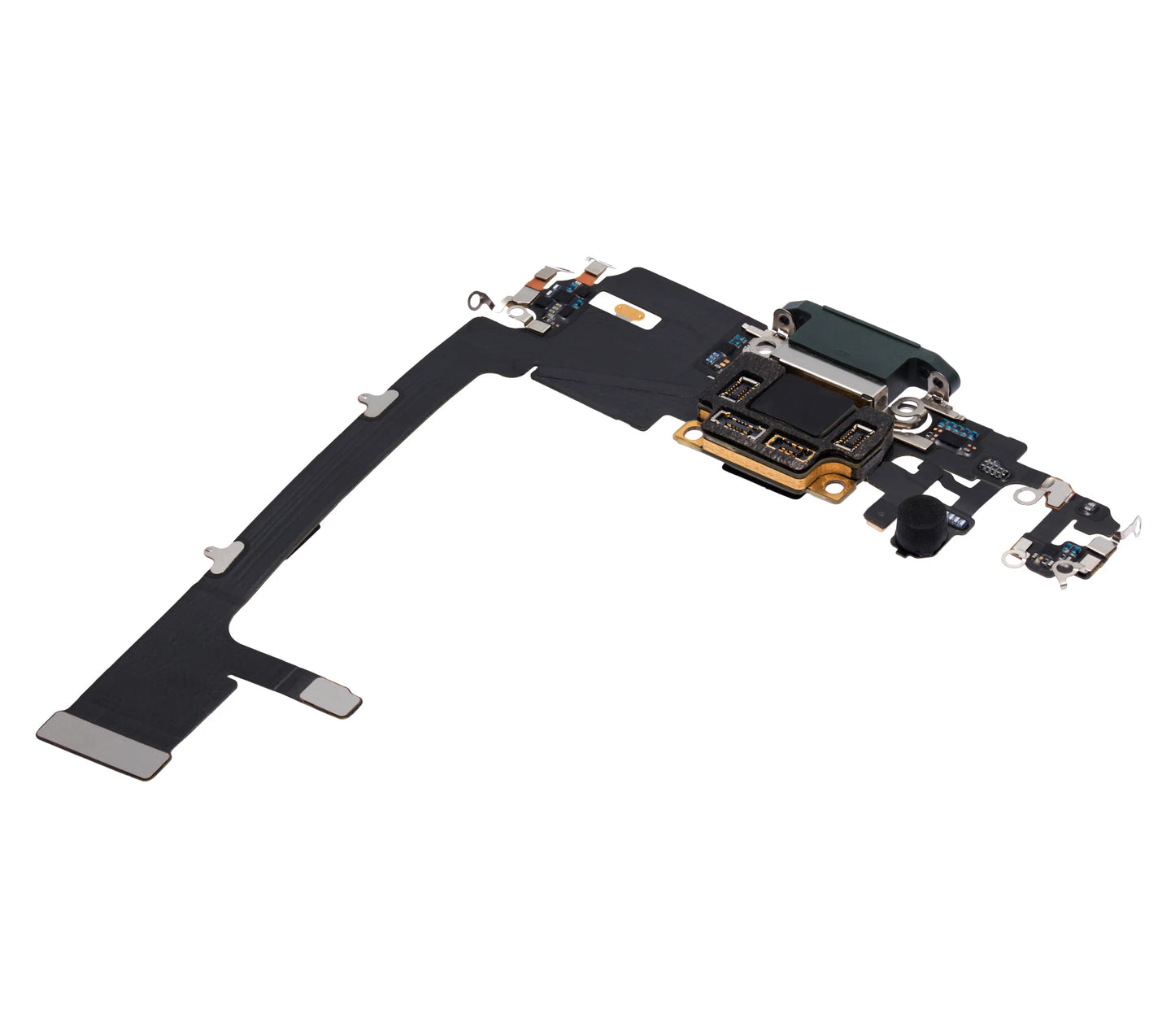 Charging Port Flex Cable With Board For iPhone 11 Pro (Used OEM) (Pull) (Midnight Green)