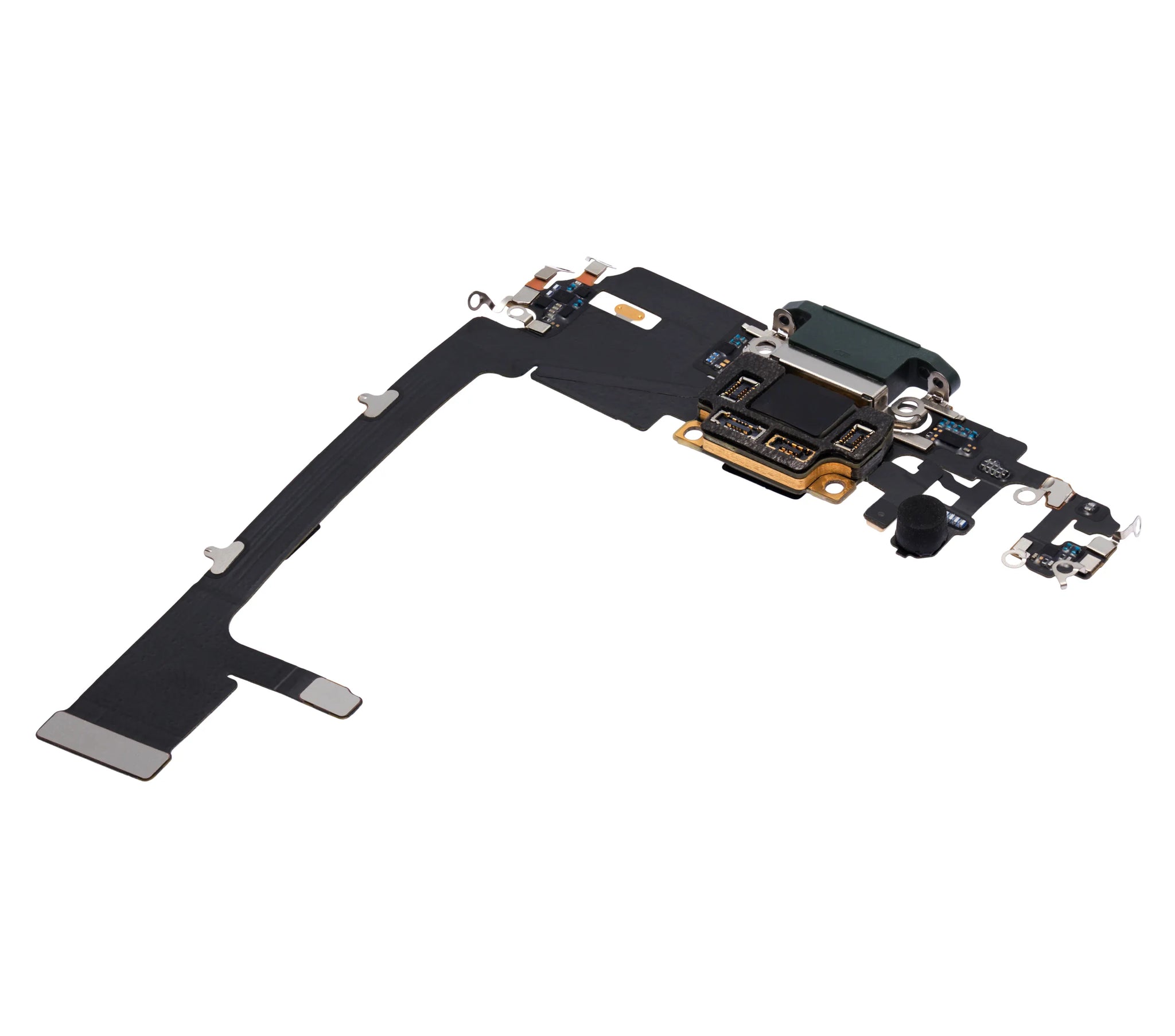 Charging Port Flex Cable With Board For iPhone 11 Pro (Used OEM) (Pull) (Midnight Green)