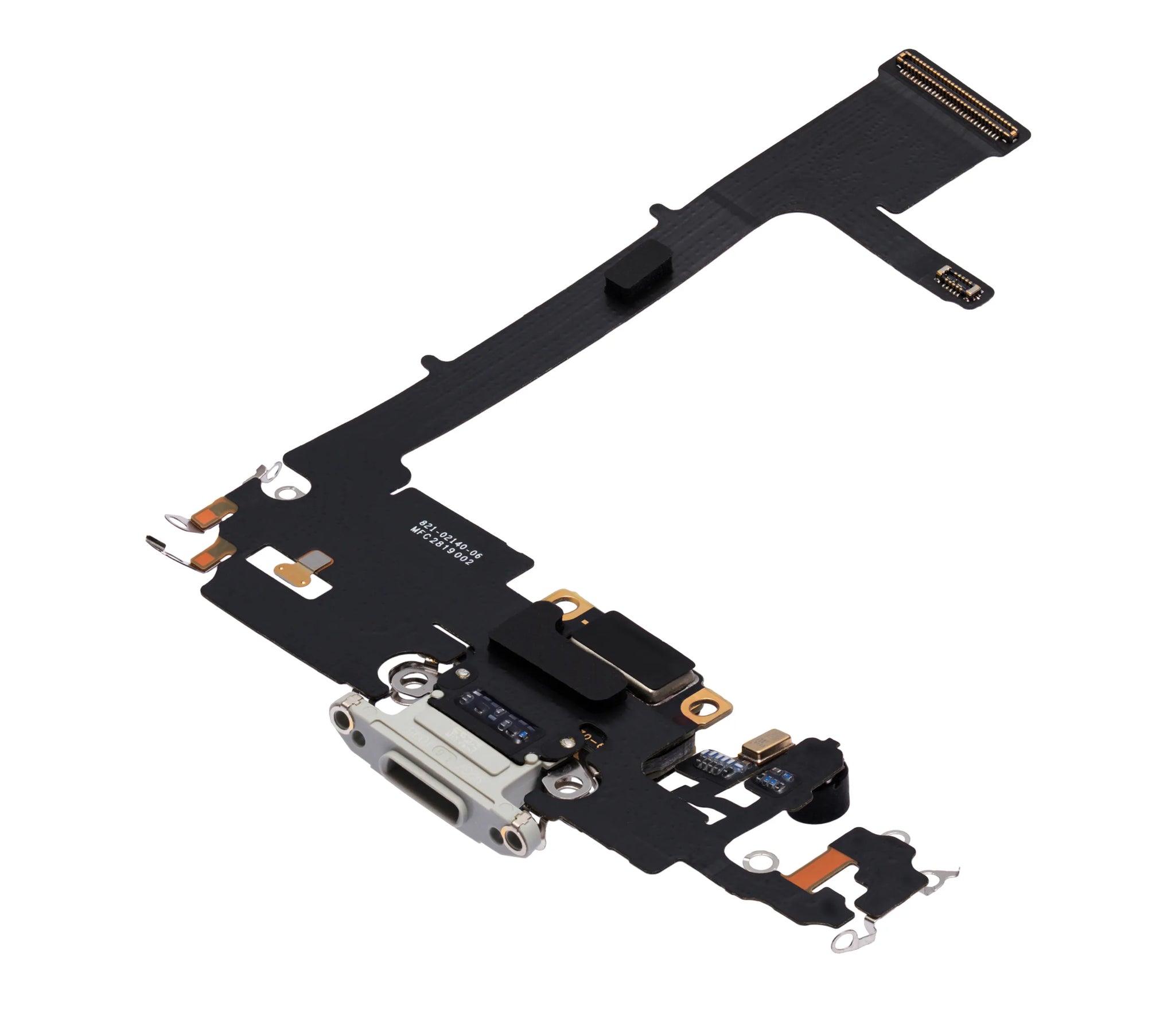 Charging Port Flex Cable With Board For iPhone 11 Pro (Used OEM) (Pull) (Silver)