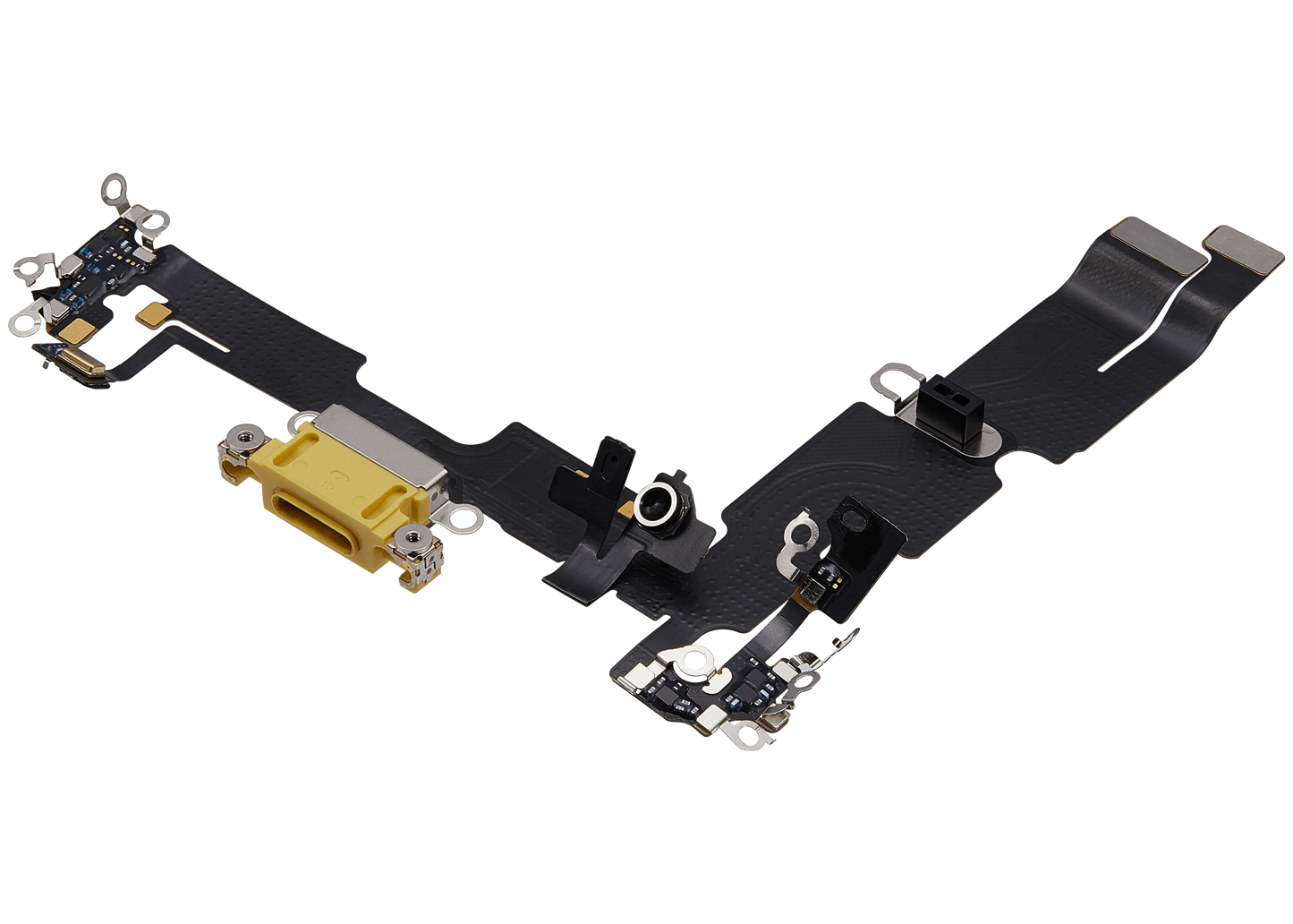 Charging Port Flex Cable For iPhone 15 Plus (Pull) (Yellow)