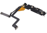 Charging Port Flex Cable For iPhone 14 Pro (Pull) (Silver)