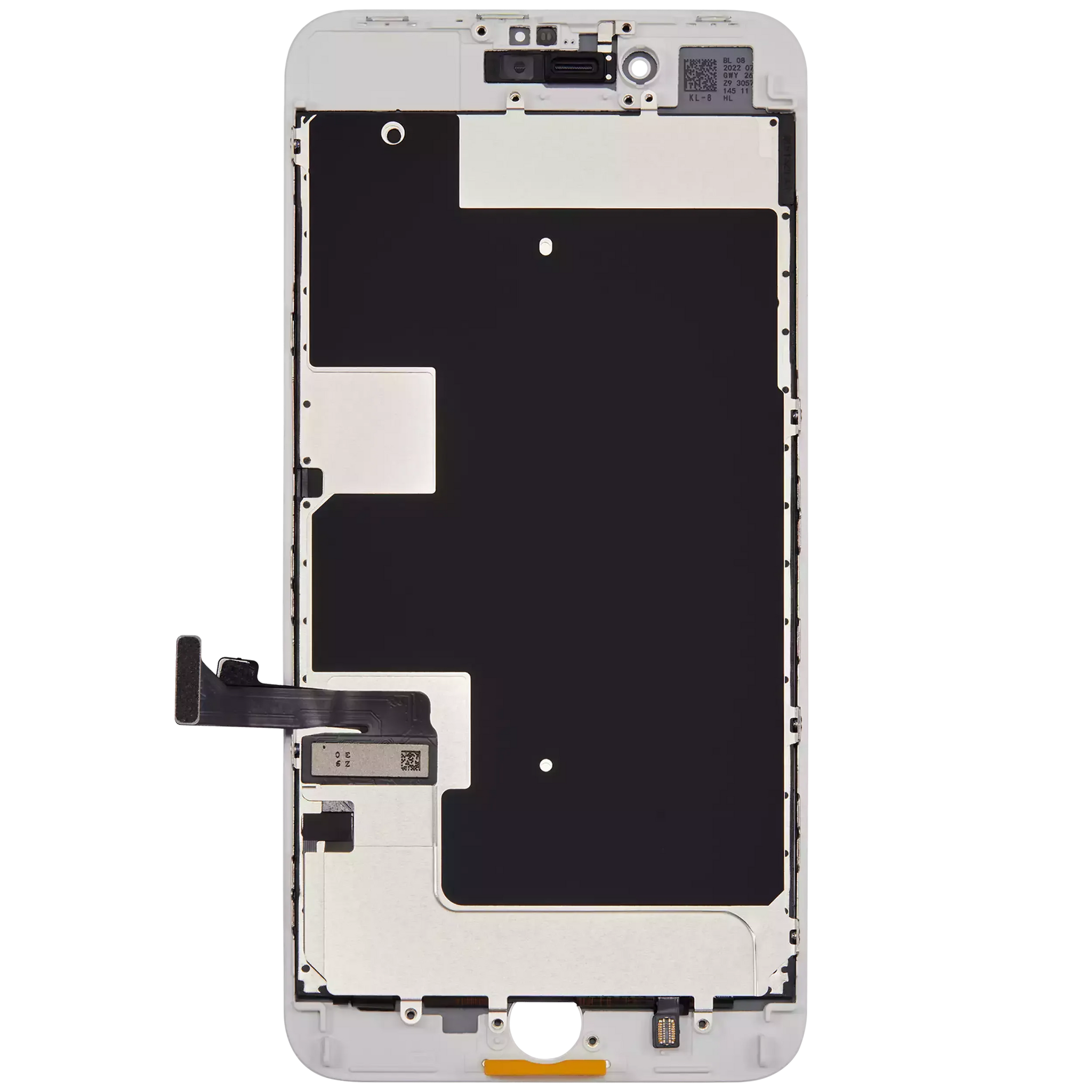 LCD Assembly With Steel Plate For iPhone 8 Plus (Incell) (White)