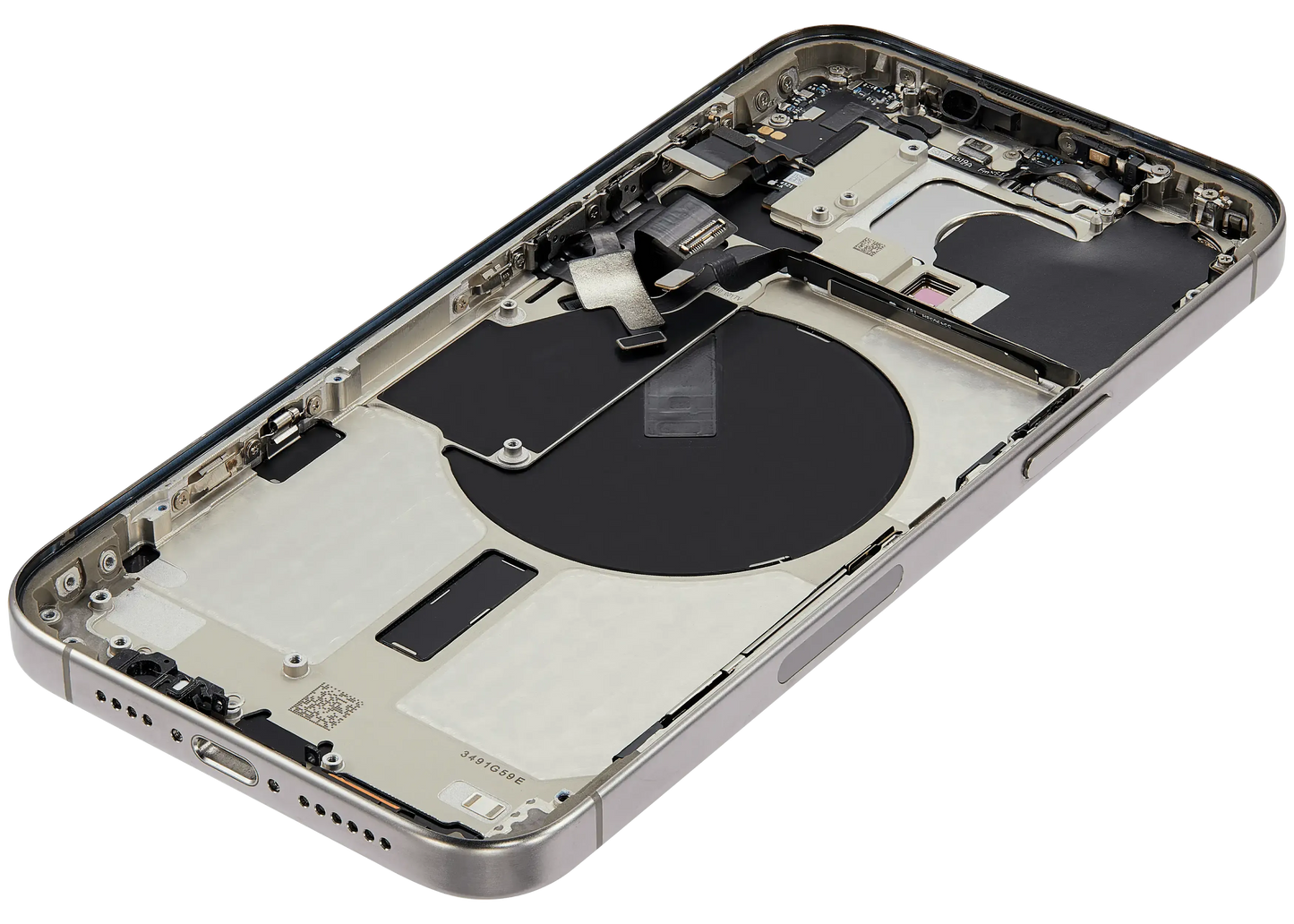 Back Housing W/ Small Parts For iPhone 15 Pro Max (US Version) (Pull) (Natural Titanium)