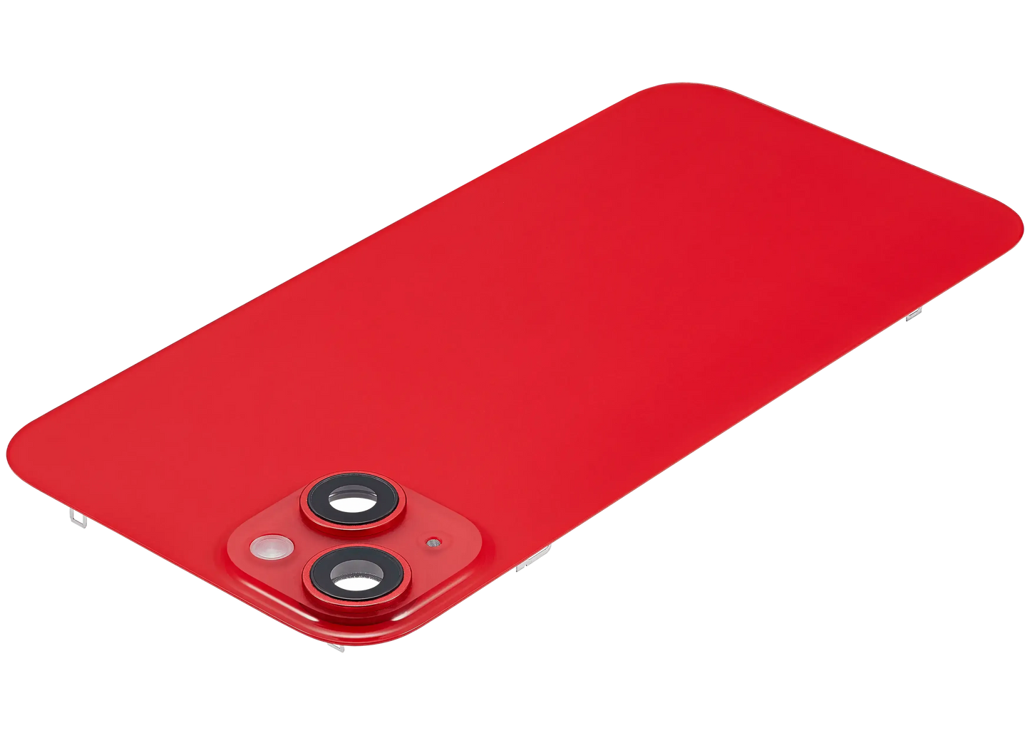 Back Glass w/ MagSafe Magnet & NFC & Flashlight Flex For iPhone 14 Plus (Pull) (Red)