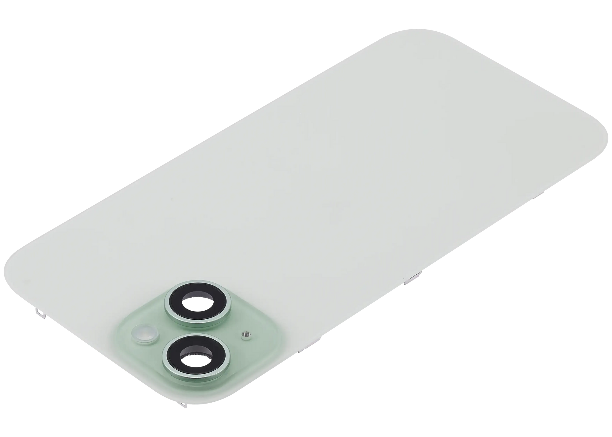 Back Glass w/ MagSafe Magnet & NFC & Flashlight Flex For iPhone 15 (Pull) (Green)