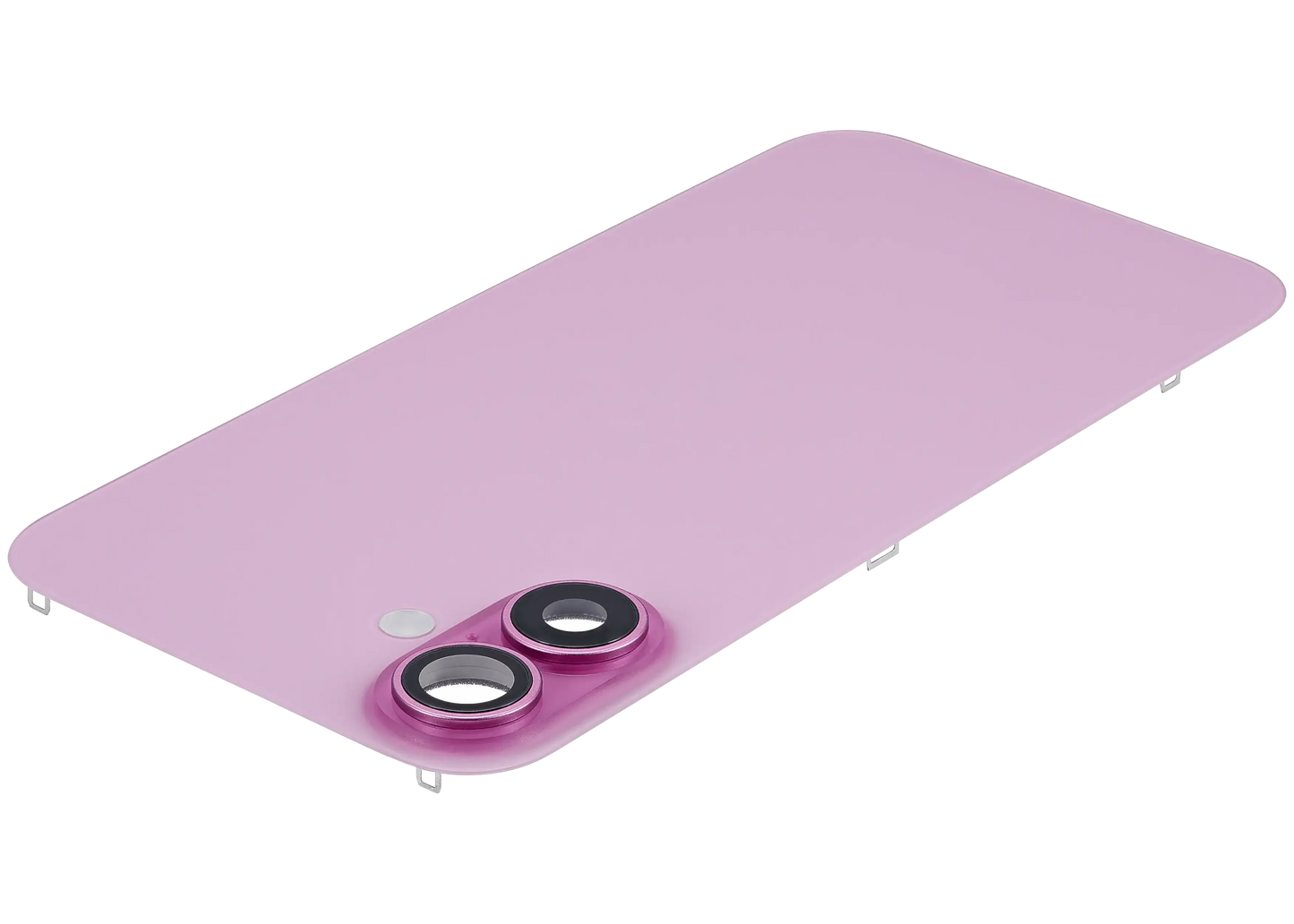 Back Glass w/ MagSafe Magnet & NFC & Flashlight Flex For iPhone 16 Plus (Pull) (Pink)