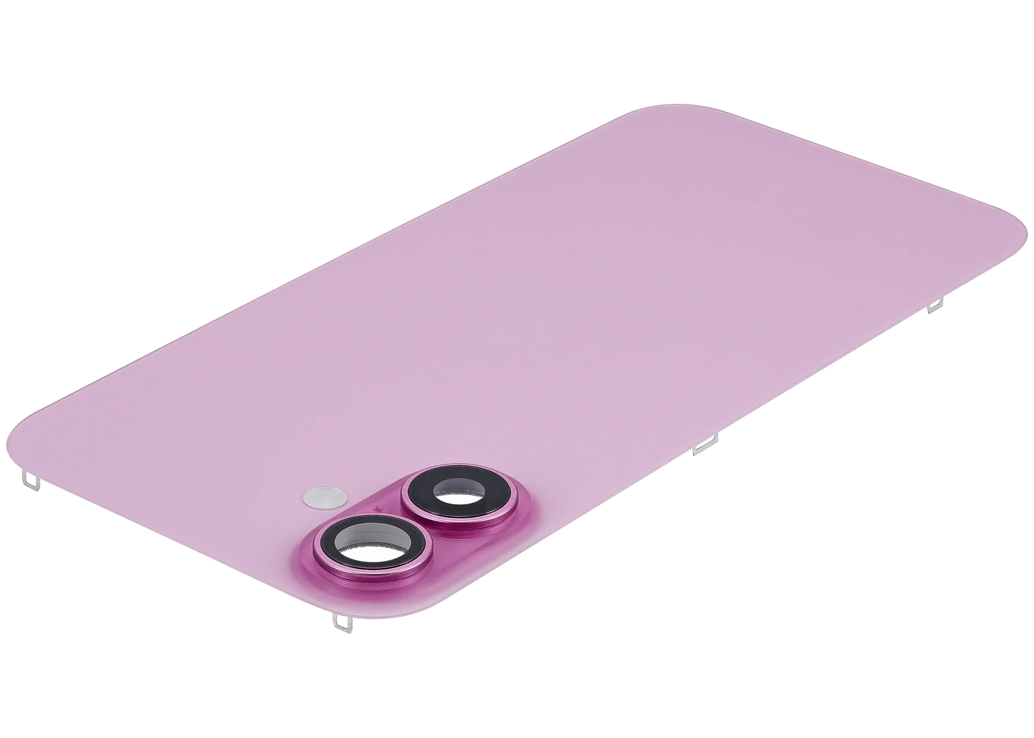 Back Glass w/ MagSafe Magnet & NFC & Flashlight Flex For iPhone 16 Plus (Pull) (Pink)