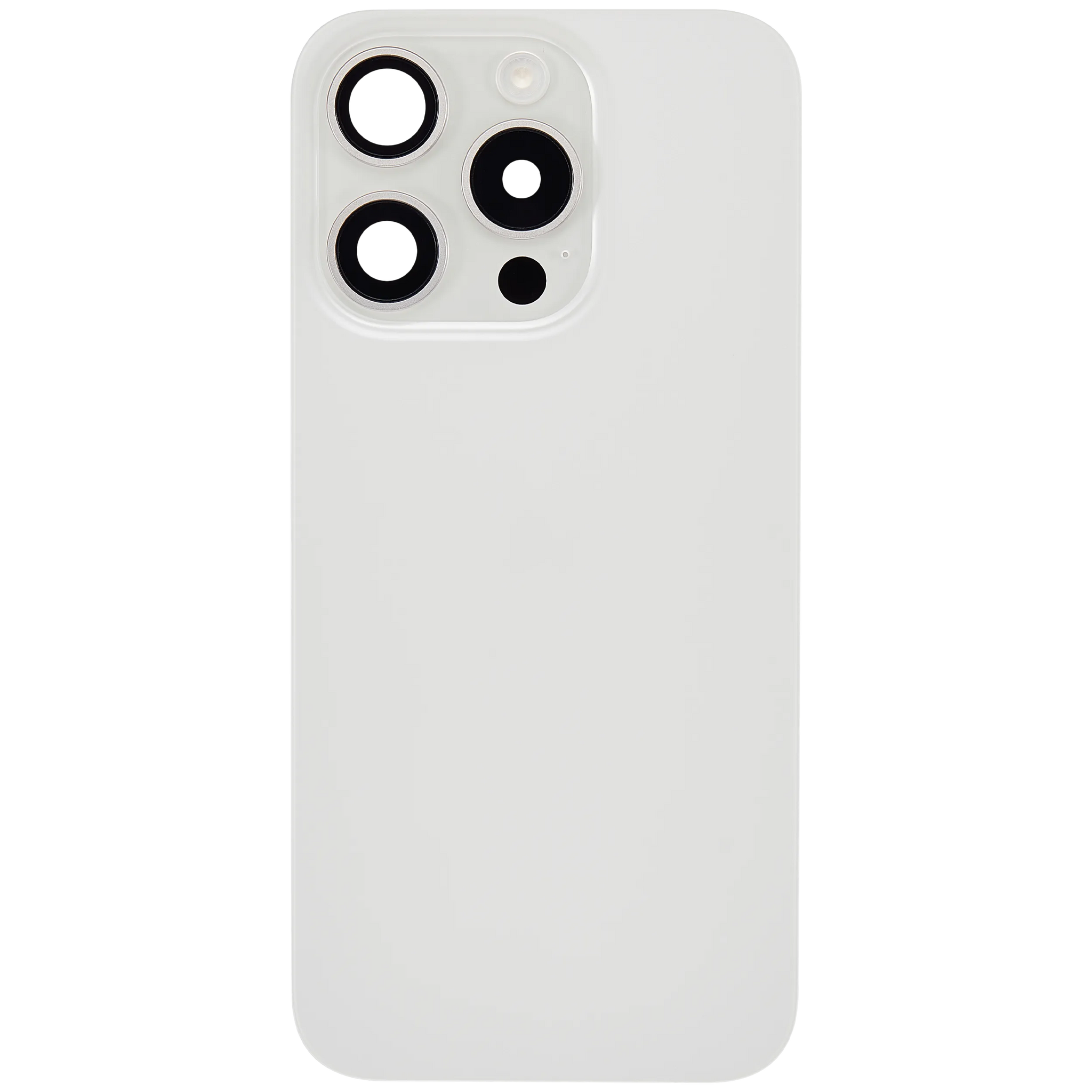 Back Glass w/ MagSafe Magnet & NFC & Flashlight Flex For iPhone 15 Pro (Pull) (White Titanium)