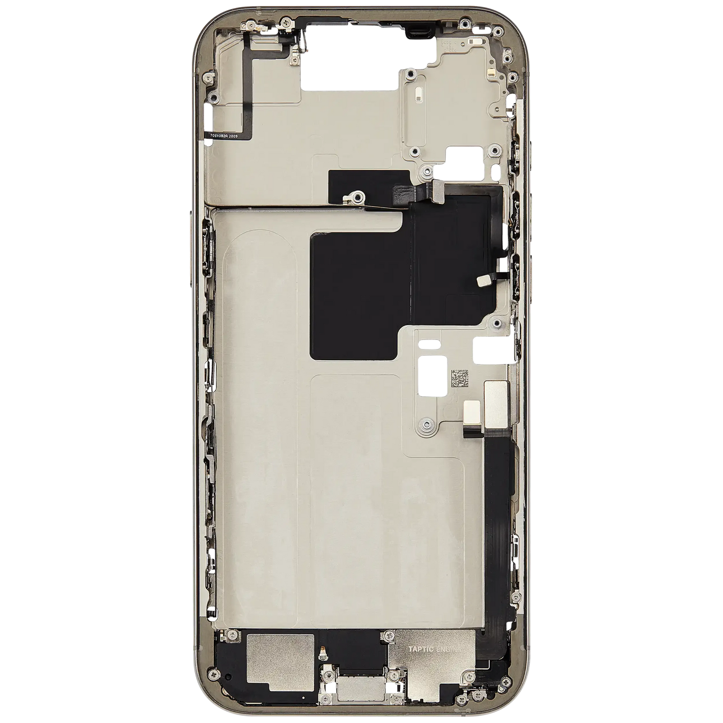 Mid-Frame Housing W/ Charging Port Flex & Small Parts For iPhone 16 Pro Max (EU / Global Version) (Pull) (Natural Titanium)