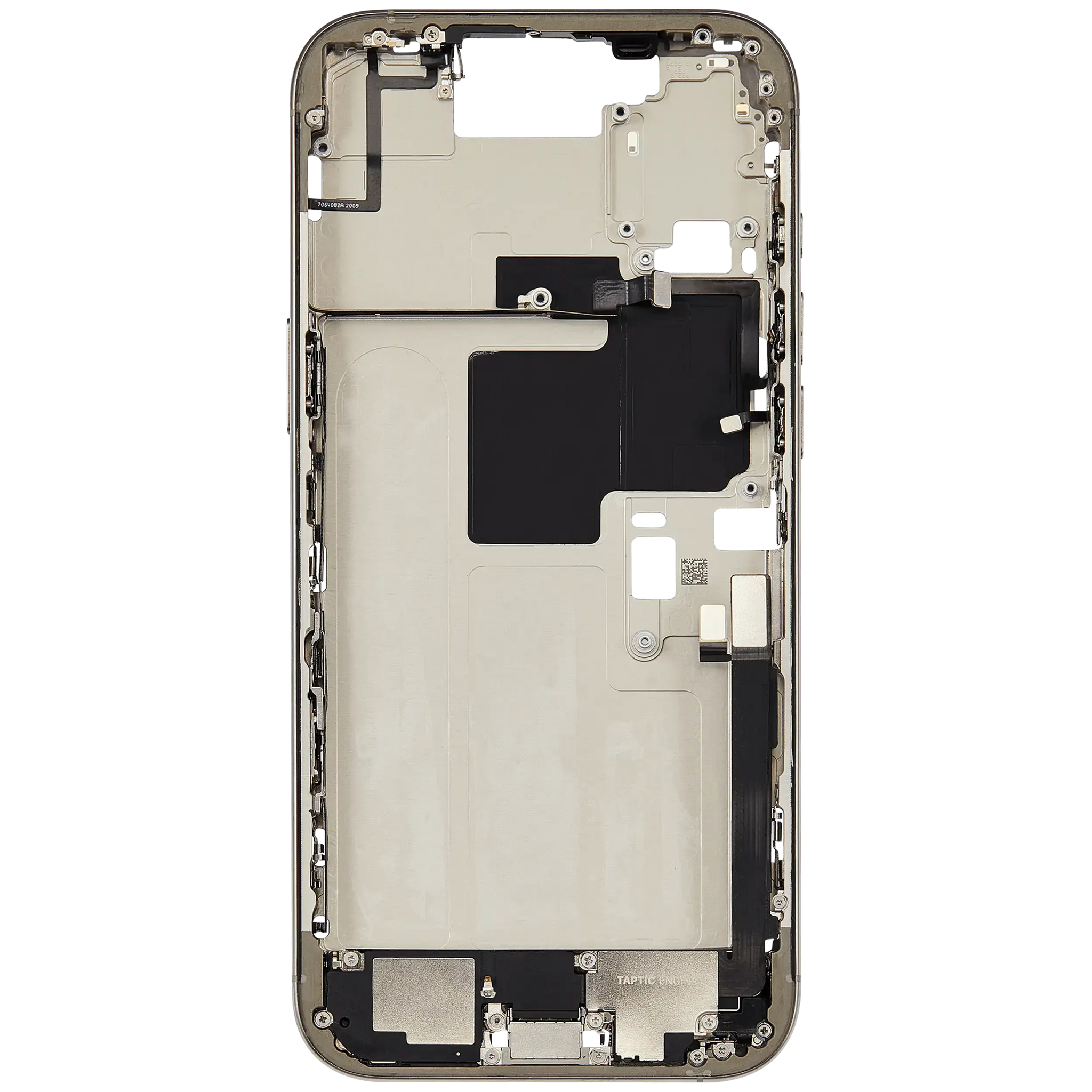 Mid-Frame Housing W/ Charging Port Flex & Small Parts For iPhone 16 Pro Max (EU / Global Version) (Pull) (Natural Titanium)