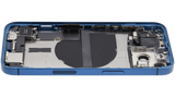 Back Housing W/ Charging Port Flex & Small Parts For iPhone 13 (US Version) (Used OEM) (Pull) (Blue)