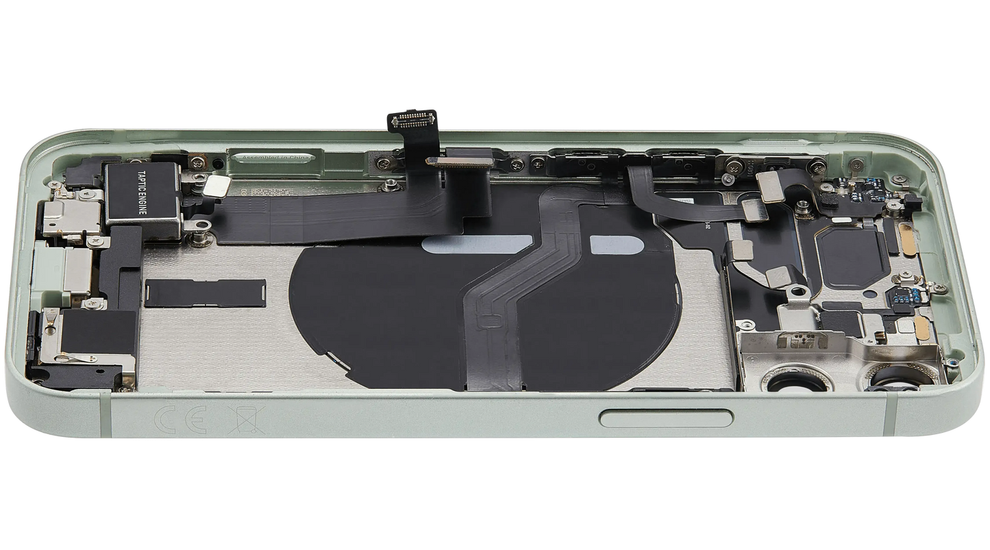 Back Housing W/ Charging Port Flex & Small Parts For iPhone 12 Mini (EU / Global Version) (Pull) (Green)