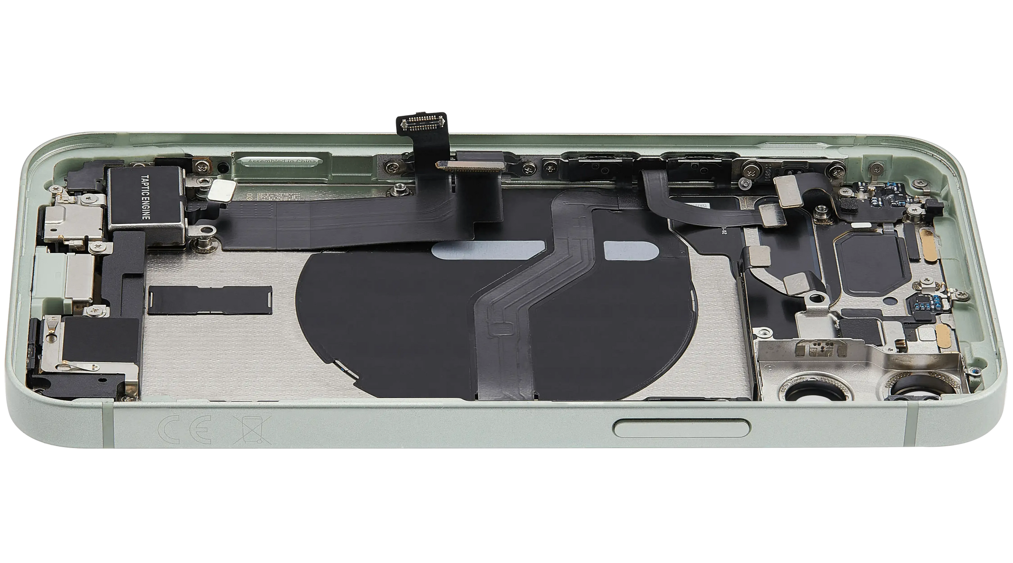 Back Housing W/ Charging Port Flex & Small Parts For iPhone 12 Mini (EU / Global Version) (Pull) (Green)